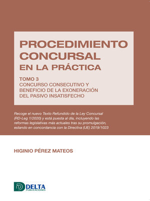 cover image of Procedimiento concursal en la práctica tomo 3
